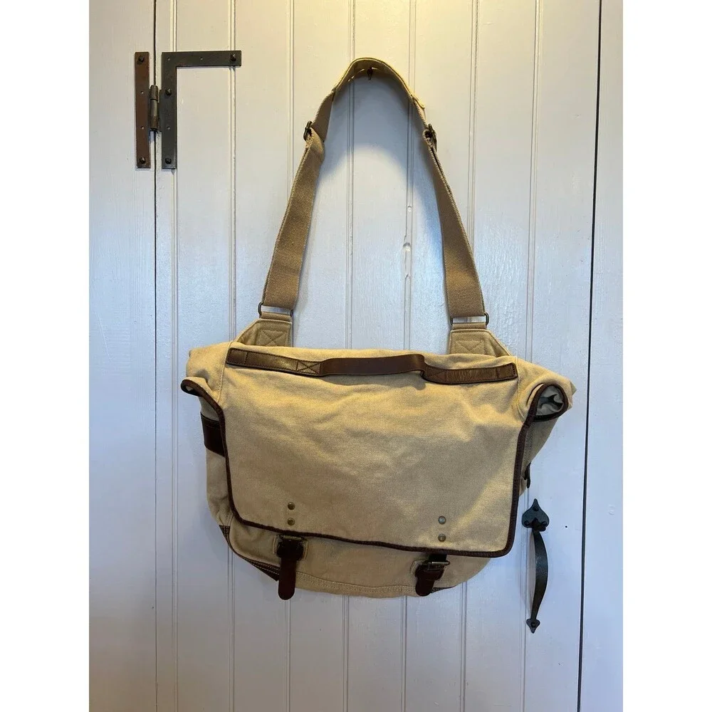 VTG J Crew Crossbody Mailbag Leather Bottom - New with Tag, Abingdon